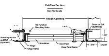 Exterior access doors - C-LW Series Diagram